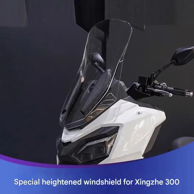 FOR SYM Voyager 300 Windshield Extension Panel - Dedicated Aerodynamic Design to Reduce Wind Resistance Riding Shield