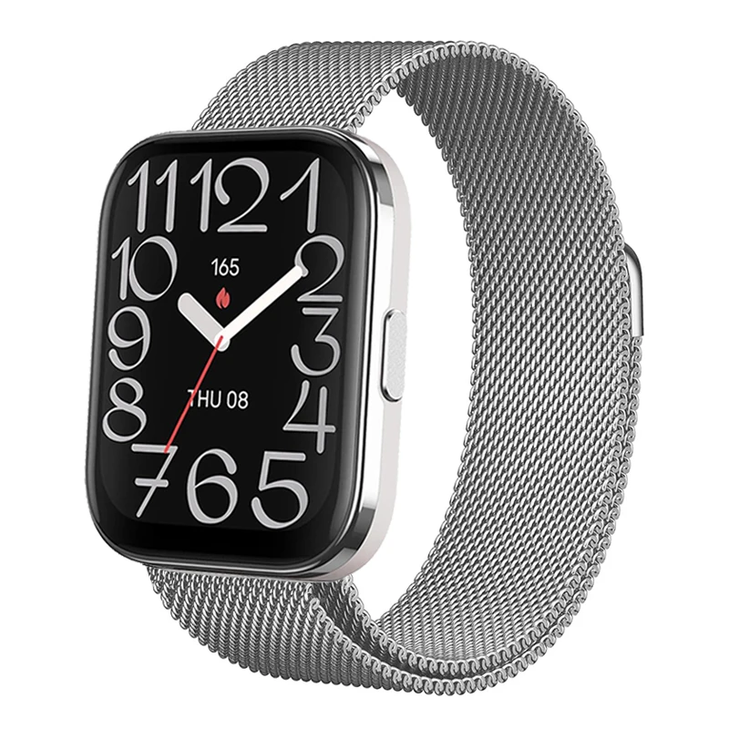 22 مللي متر حزام مغناطيسي ل Amazfit Bip 5 Unity حزام الساعات ل AMAZFIT GTR 4 3 2 Pro معصمه ل Amazfit GTR 2 LTE سوار معدني