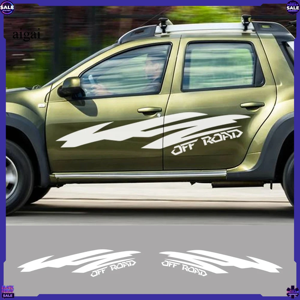 Car Door Side Stickers For Renault Duster Oroch Truck Off Road Decor Decals Pickup Vinyl Sticker Cover Auto Tuning Accessories view 2