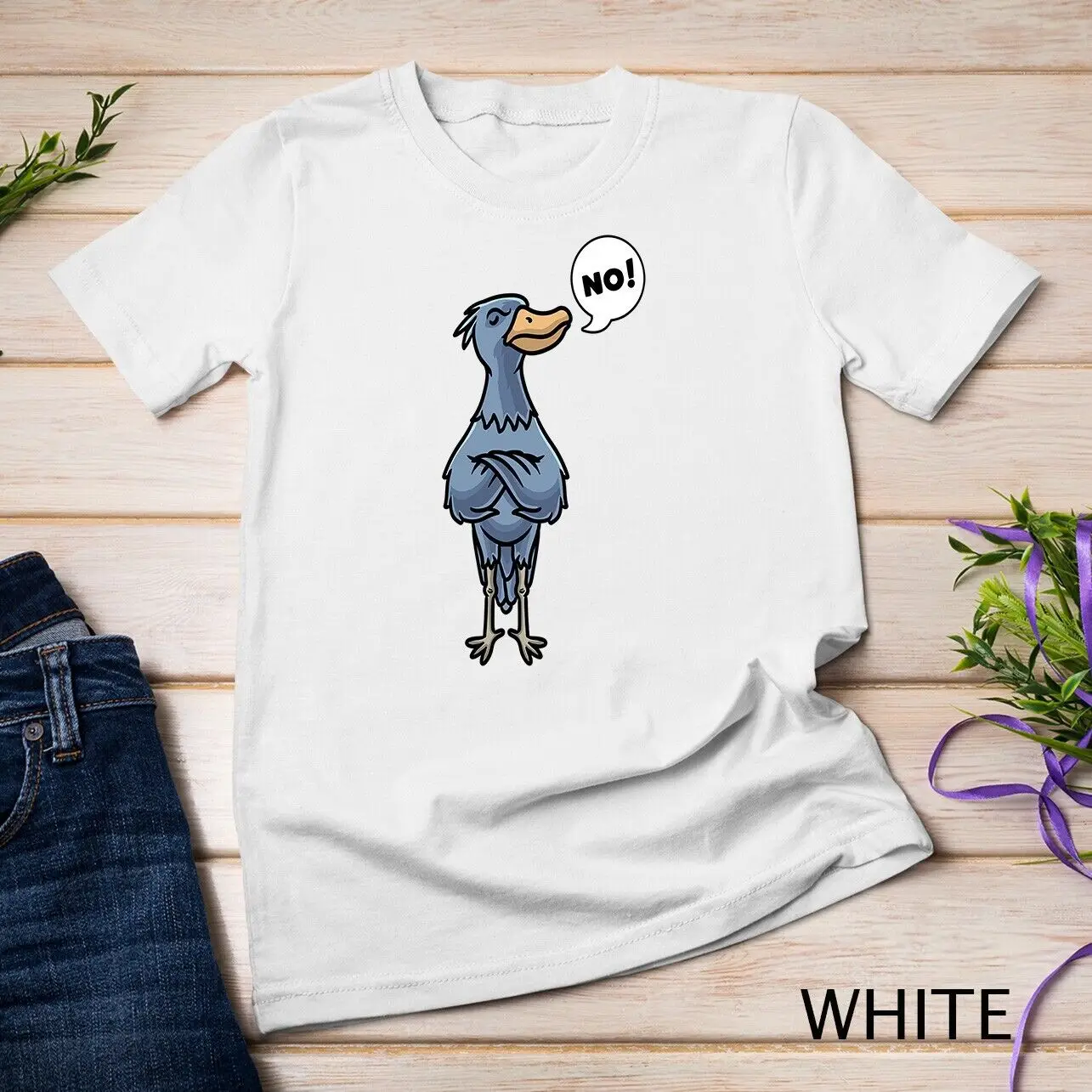 Stubborn Shoebill Whalehead Shoe-Billed Stork Unisex T-shirt