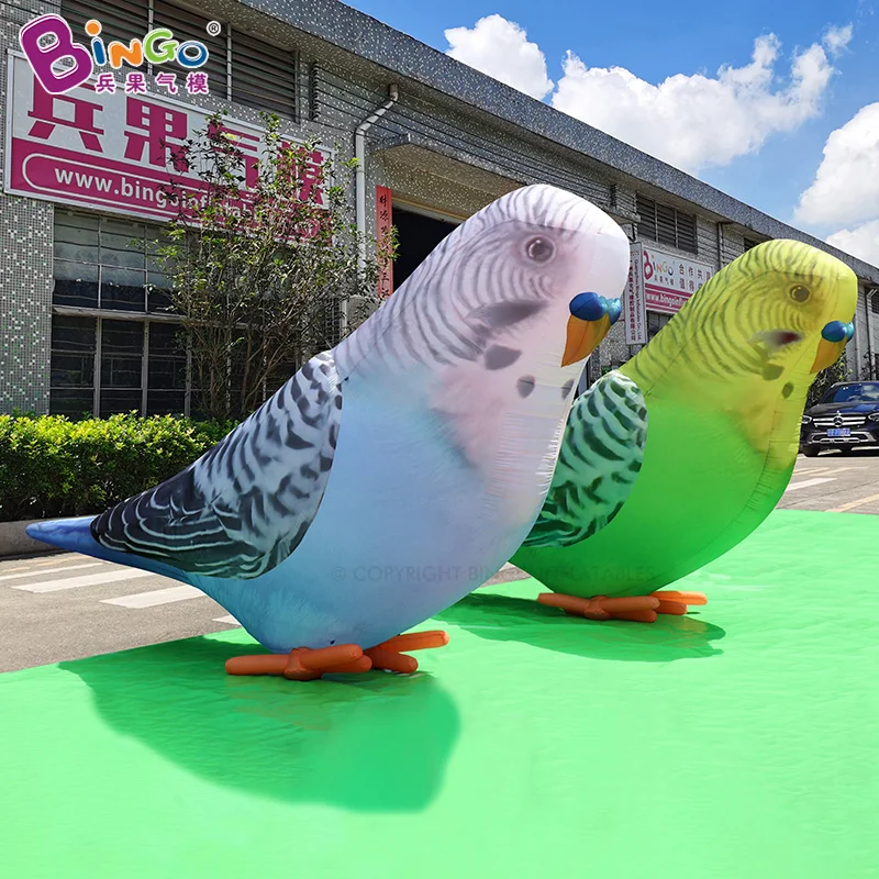 Realistic Inflatable Parrot Balloon For Advertising Event Decoration 3m/10ft Height Budgie Balloon Balloon Toys