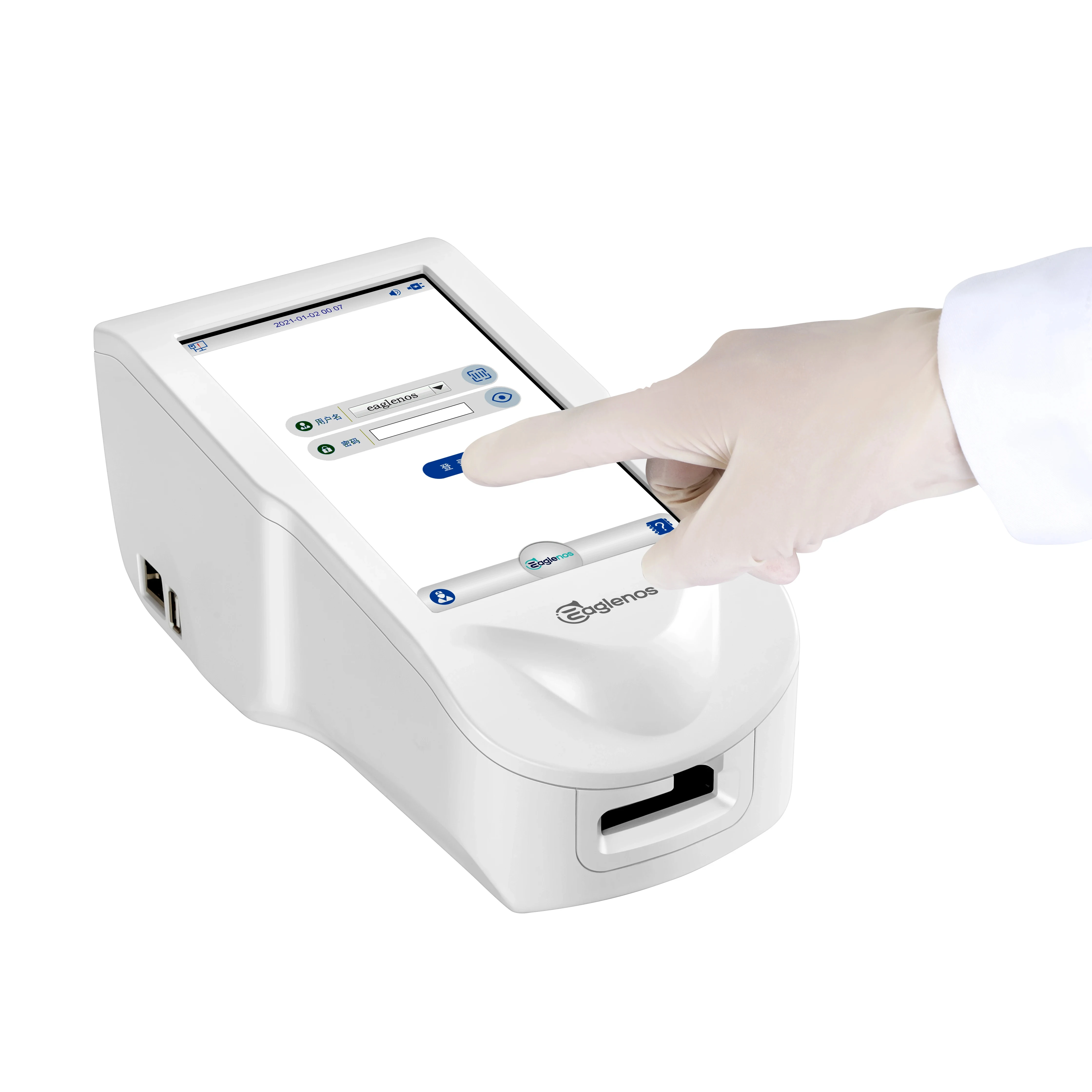 Portable Handheld Na K Cl Electrolyte Analyzer POCT Electrolyte Analyzer Machine Dry Chemistry Cartridge
