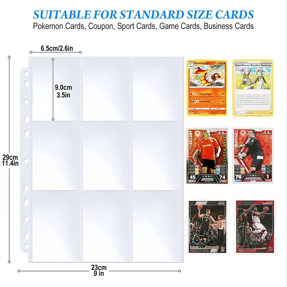 540 Pockets Baseball Card Sleeves, Double Side 9-Pocket Trading Card Binder Sleeves Page Protectors Sheet for Pokemon - AliExpress 15 540 Pockets Baseball Card Sleeves, Double Side 9-Pocket Trading Card Binder Sleeves Page Protectors Sheet for Pokemon - AliExpress 15