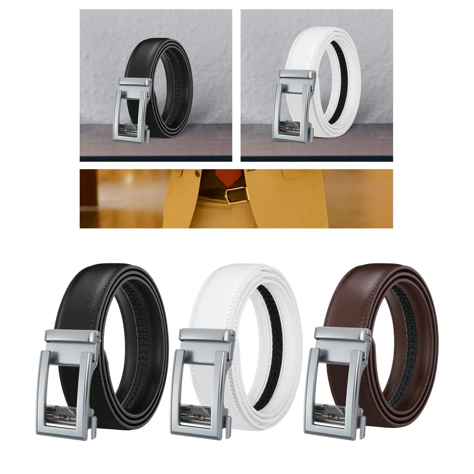 Men Belt Dress Casual Belt for Costume Accessories Trousers Party