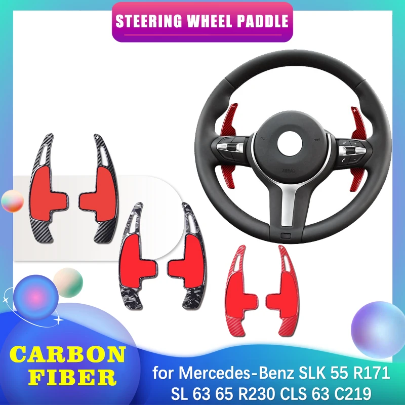

Автомобильное рулевое колесо для Mercedes-Benz SLK 55 R171 SL 63 65 R230 CLS C219 2008 ~ 2011 Аксессуары для расширения переключения передач