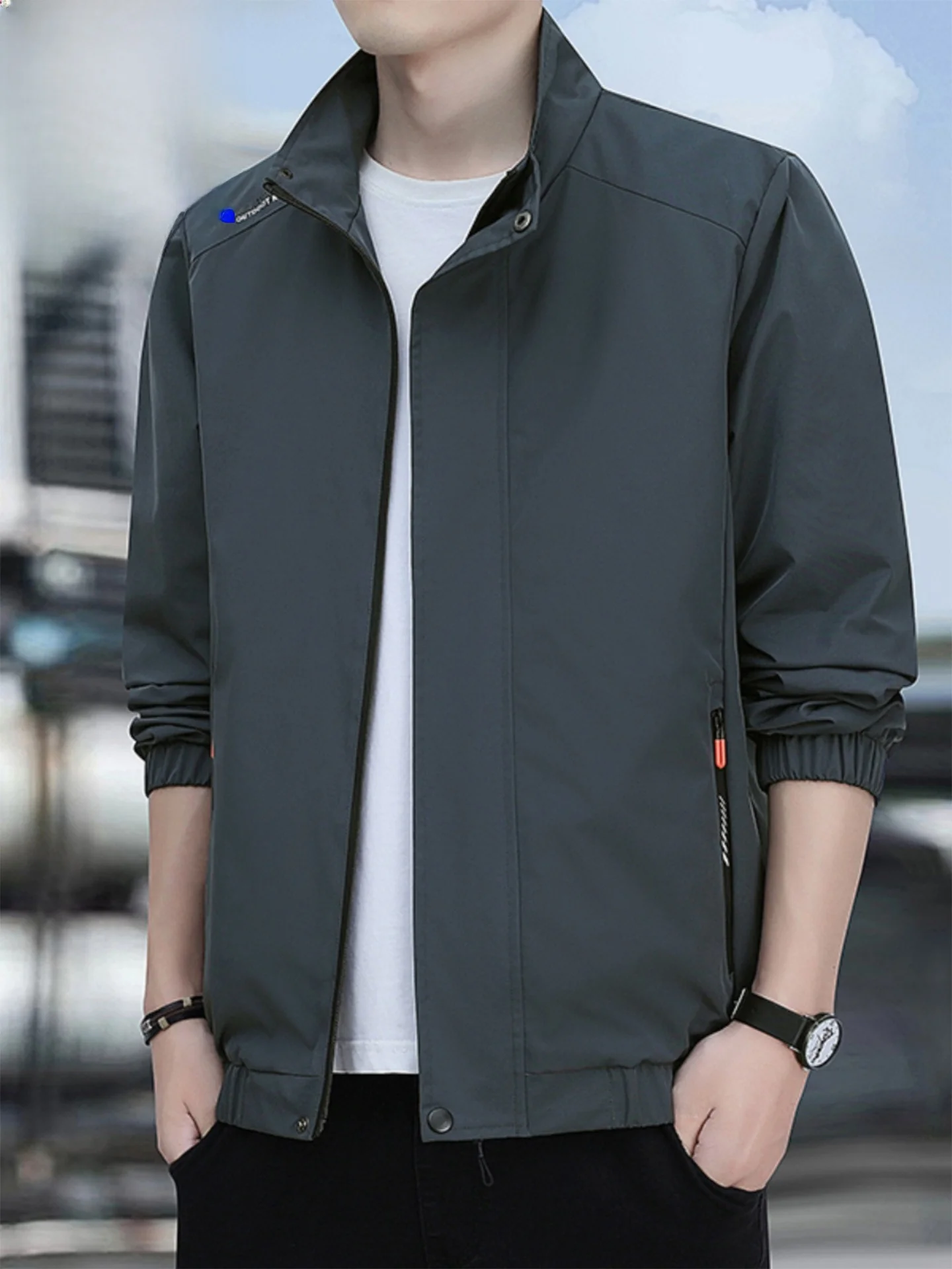 

TUCANO новая мужская куртка на подкладке свободного кроя с воротником-стойкой, повседневная спортивная верхняя одежда на открытом воздухе, весенне-осенняя молодежная ветрозащитная одежда