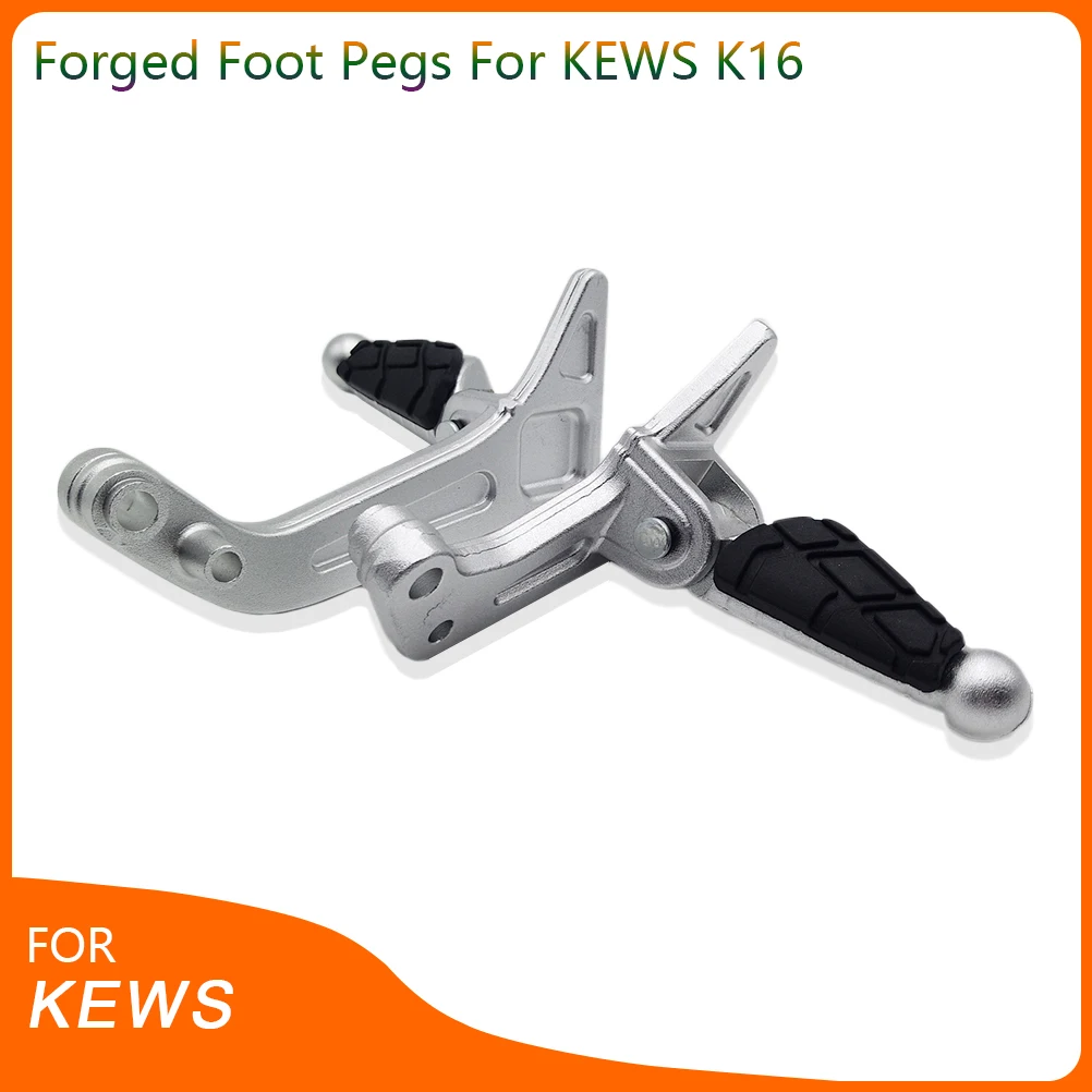 

Rear Footrest Foot Peg Pedals For KEWS K16 HENGJIAN Modified Motorbike Passenger Footrests Support Kit Motorcycle Accessories