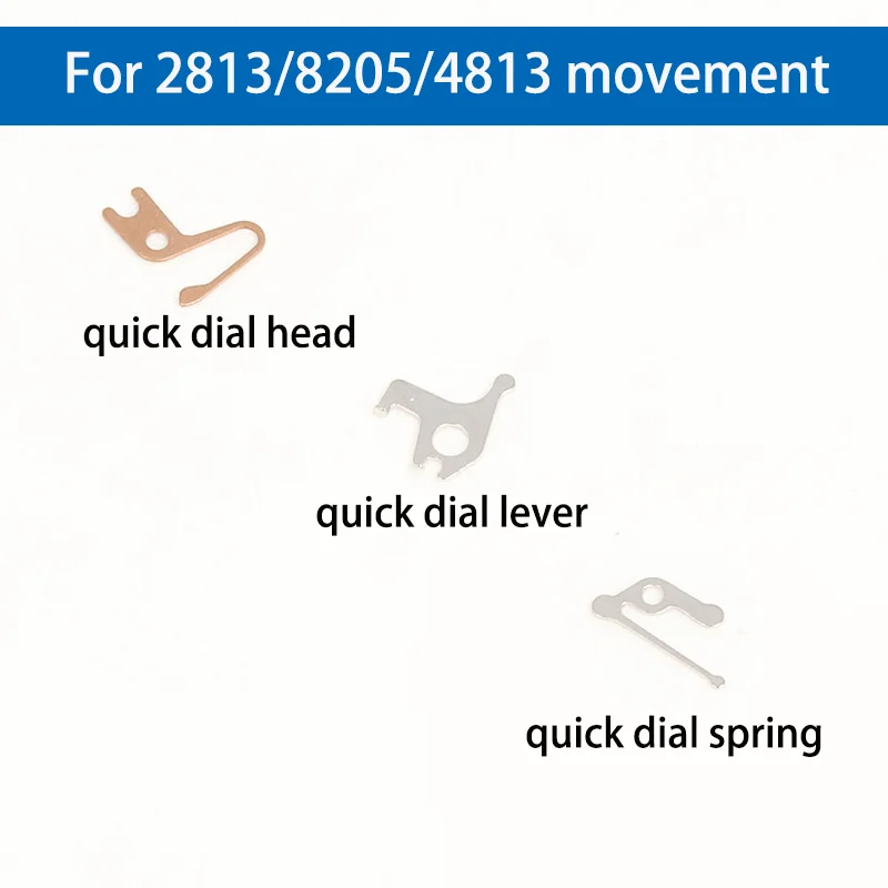 

Watch Repair Parts Quick Dial Lever Quick Dial Spring Quick Dial Head Suitable for 2813 8205 4813 Movement Watch Accessories