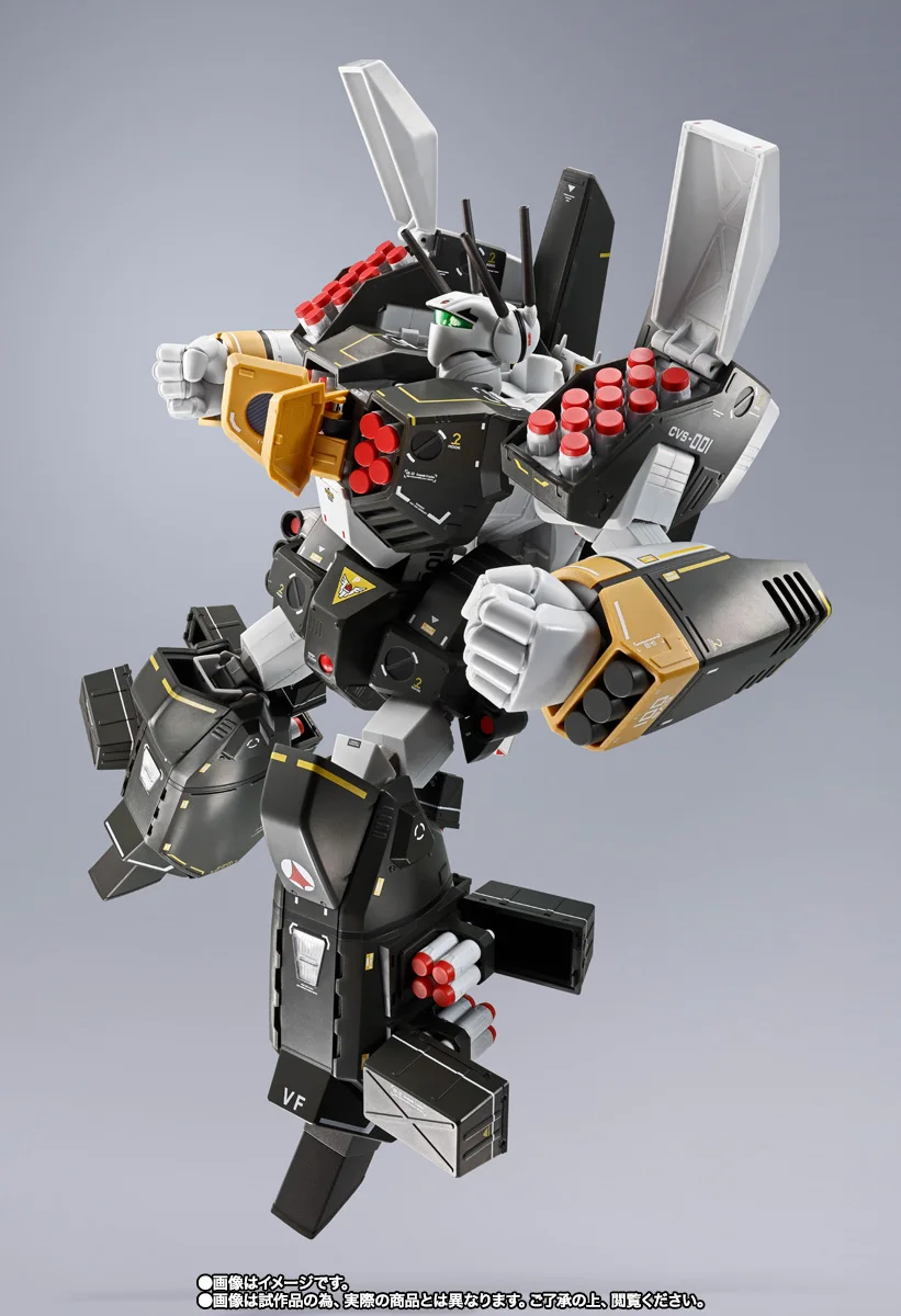 En Stock, Figura Original BANDAI DX CHOGOKIN Macross VF-1S Roy Focker Special Armored Valkyrie, Modelo de Acción de Anime