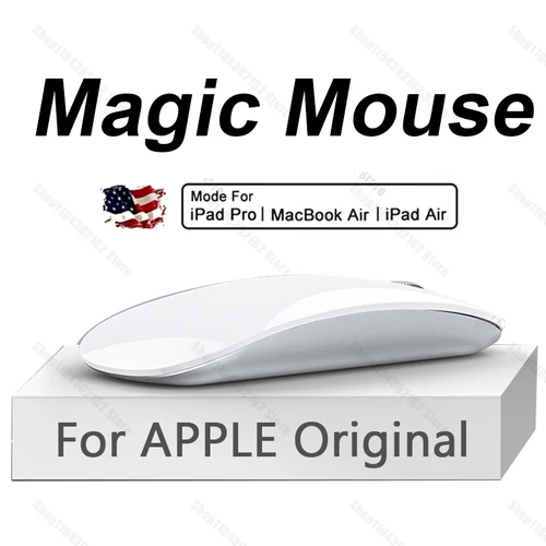 Para APPLE Original Magic Mouse inalámbrico Bluetooth 5,0 para Macbook Pro Air Mini portátil tableta PC iPad ratón de superficie multitáctil