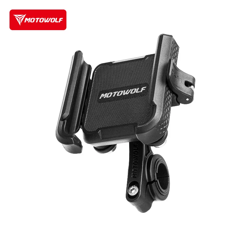 Motorcycle Phone Holder Anti Vibration Handlebar Mount Mobile Phone Clamp Quick Release Navigation Bracket For Scooter Bike