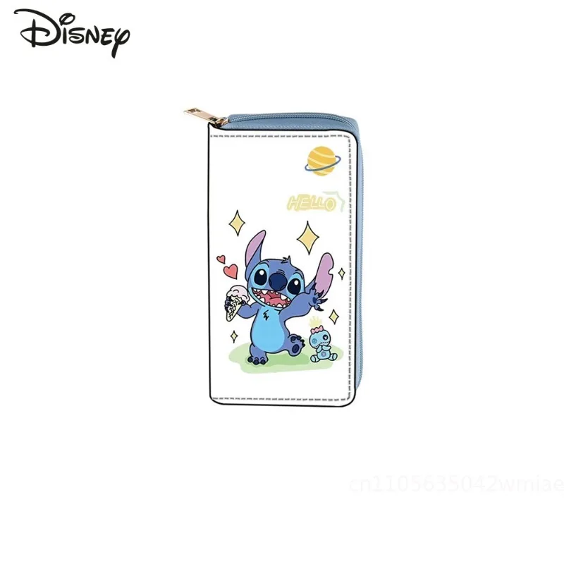 Stitch 2025 New Long Wallet Fashionable and High-quality PU Women's Multifunctional Card Bag Cartoon Versatile Women's Wallet