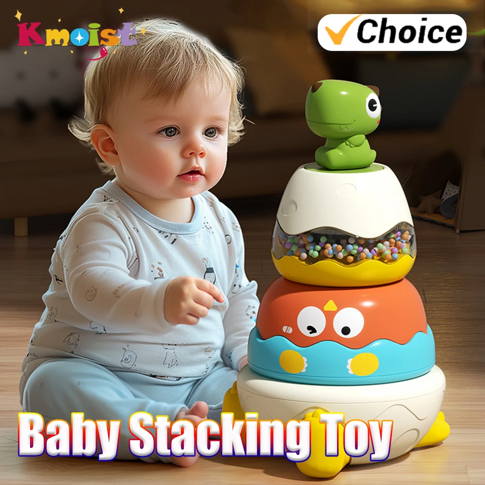 Stacking Toy Developmental Toys Baby Early Learning Toy Circles Stacking Rings for Boys Girls Children 1-3 Years Birthday Gifts