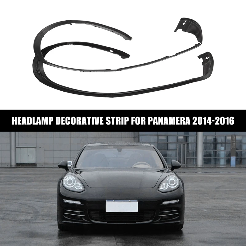 

Car Accessories Kits Headlight Rubber Sealing Strip Trim For Porsche Panamera 2014-2016