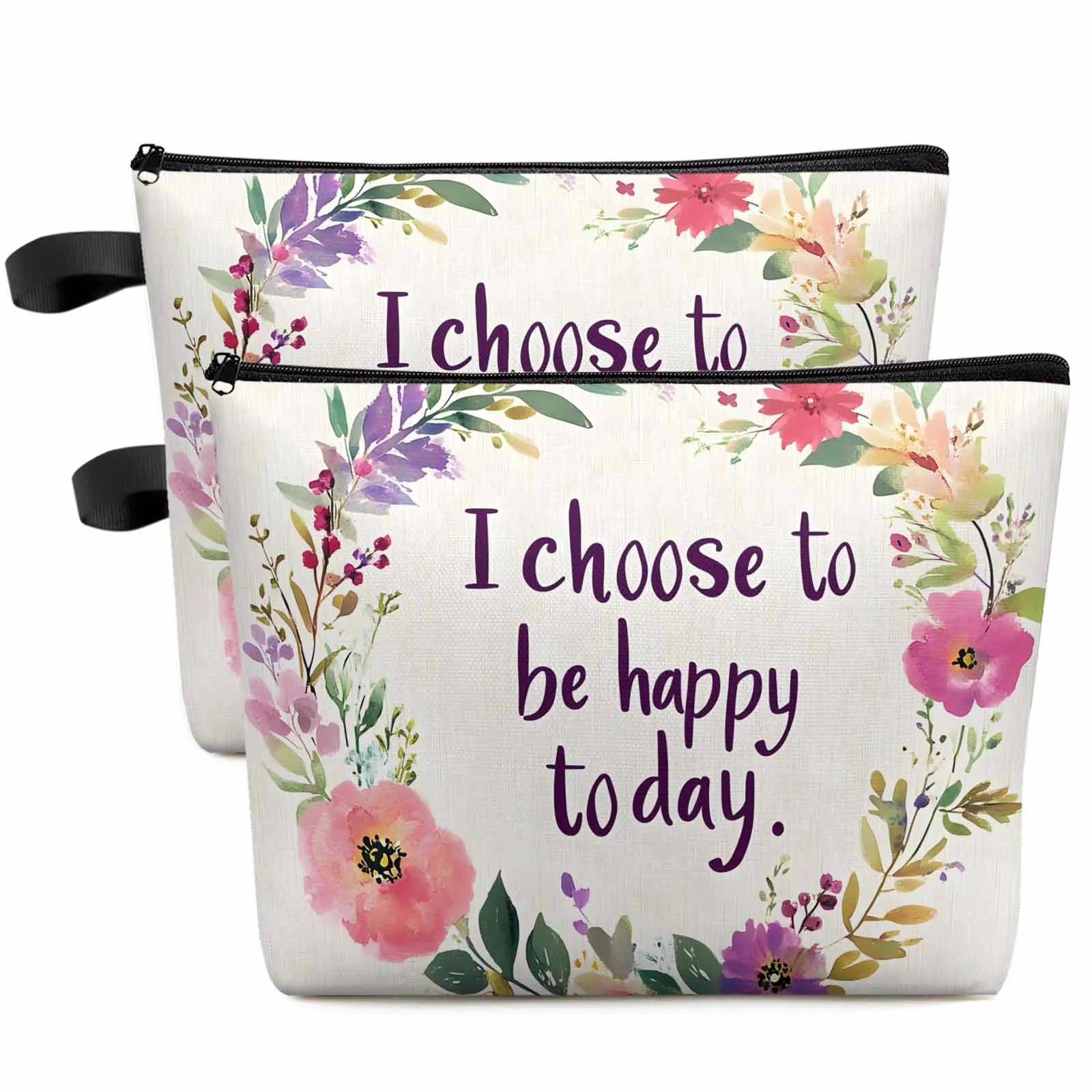 

Retro Wreath Flower Large Capacity Travel Cosmetic Bag Portable Makeup Storage Pouch Women Waterproof Pencil Case