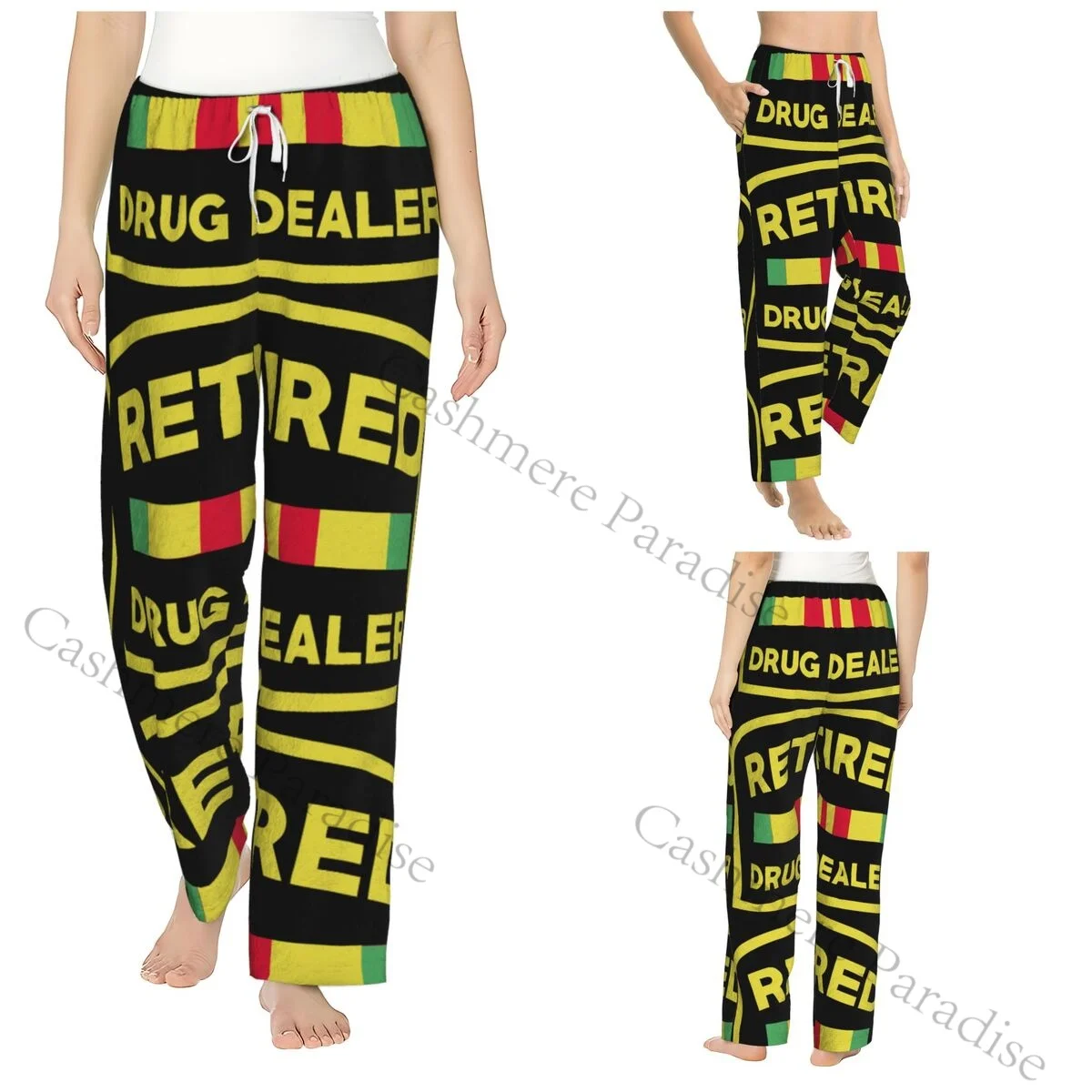 

Retired Drug Dealer Women Sleep Pants Warm Flannel Lounge Pants for Winter Nights