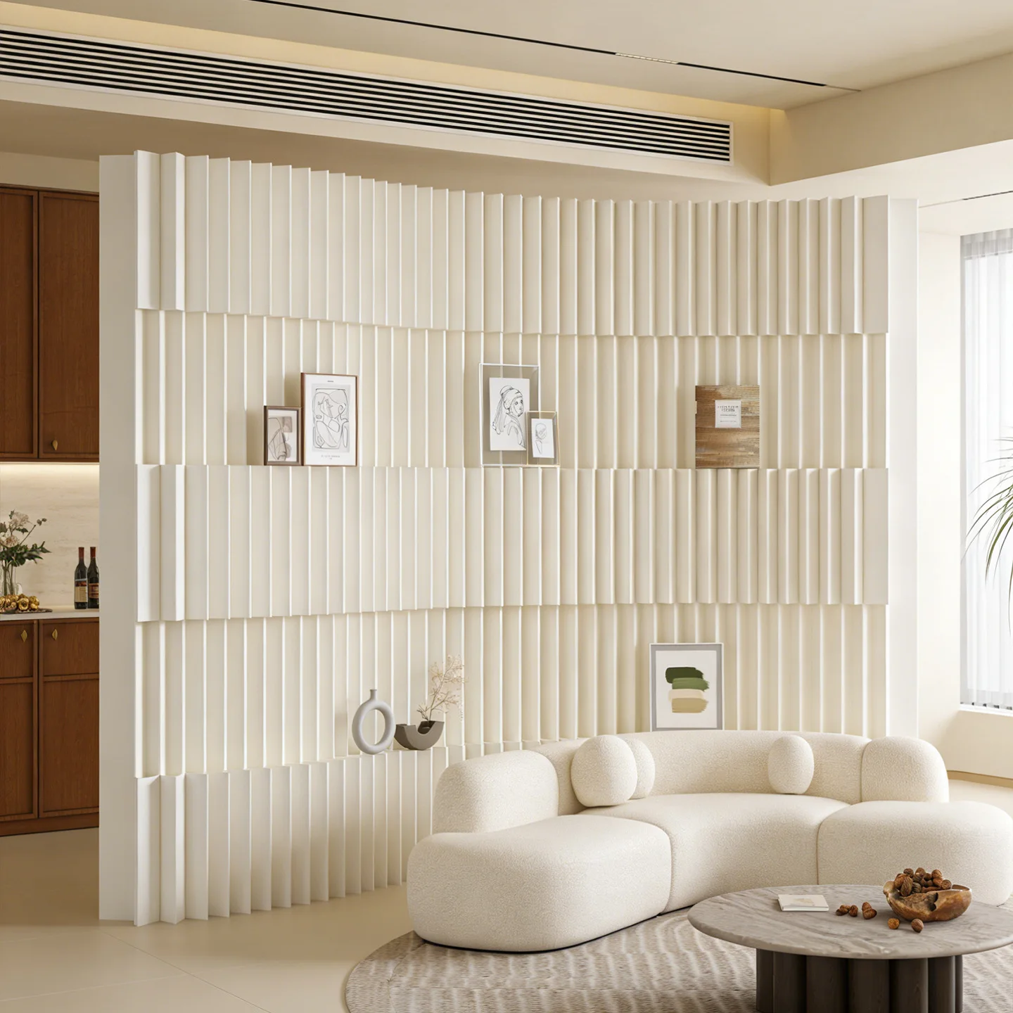 Home Office Background - ฉากกั้นห้องแบบพับได้ทันสมัยสำหรับตกแต่งสำนักงานและบ้าน ใช้เป็นผนังพื้นหลังสำหรับห้องไลฟ์สตรีมมิ่ง