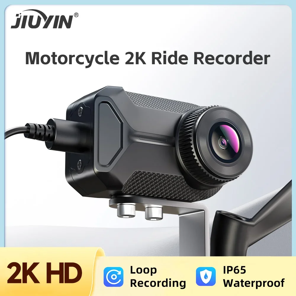 2K HD Motorcycle Driving Dash Cam Camcorder 2K HD IP65 Mountain Electric Bike Bicycle Motorcycle Helmet Camera Outdoor Black Box