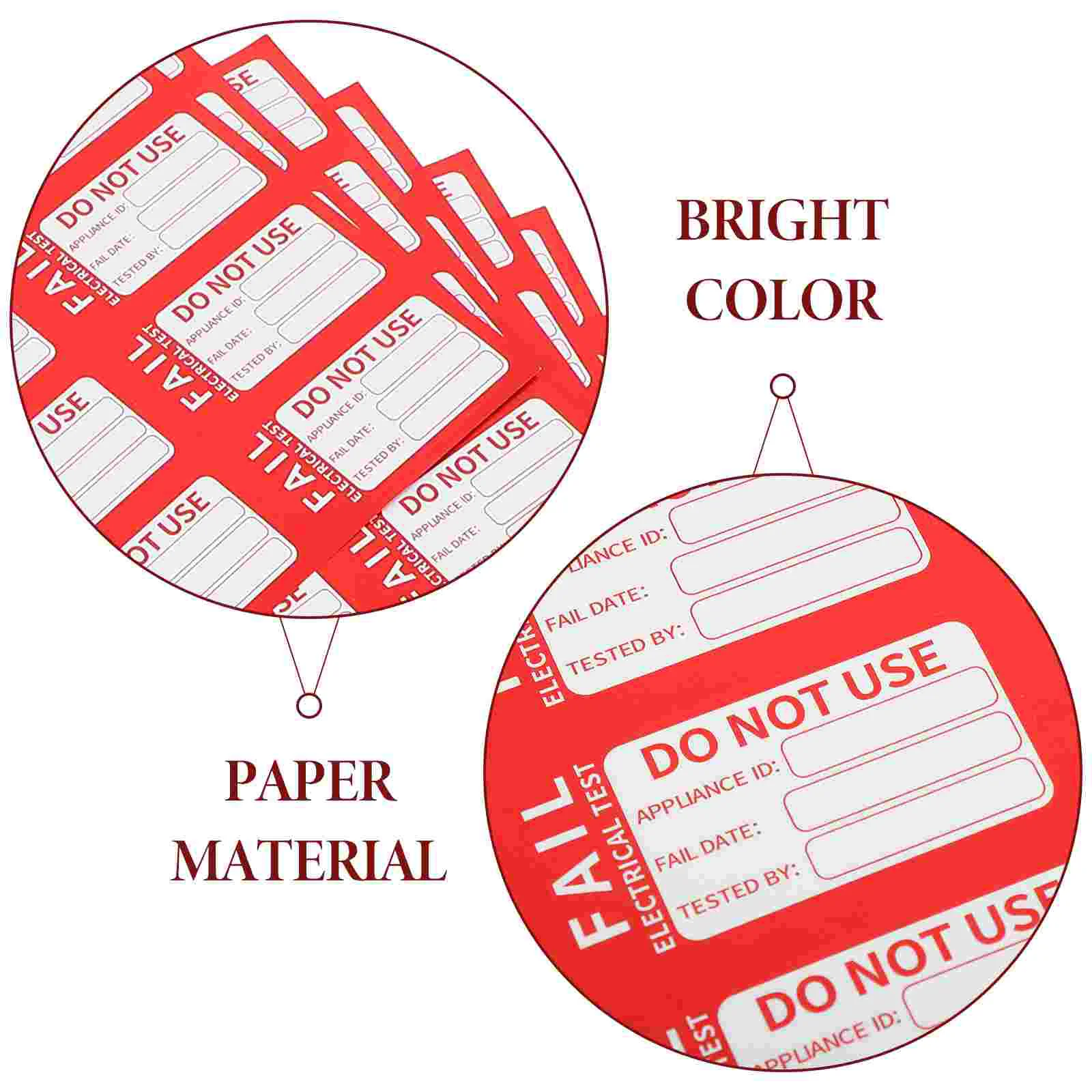 10 hojas de etiquetas adhesivas Etiquetas aprobadas calificadas Etiquetas probadas en almacén Sin calificado 500X250X010CM Estado Verde