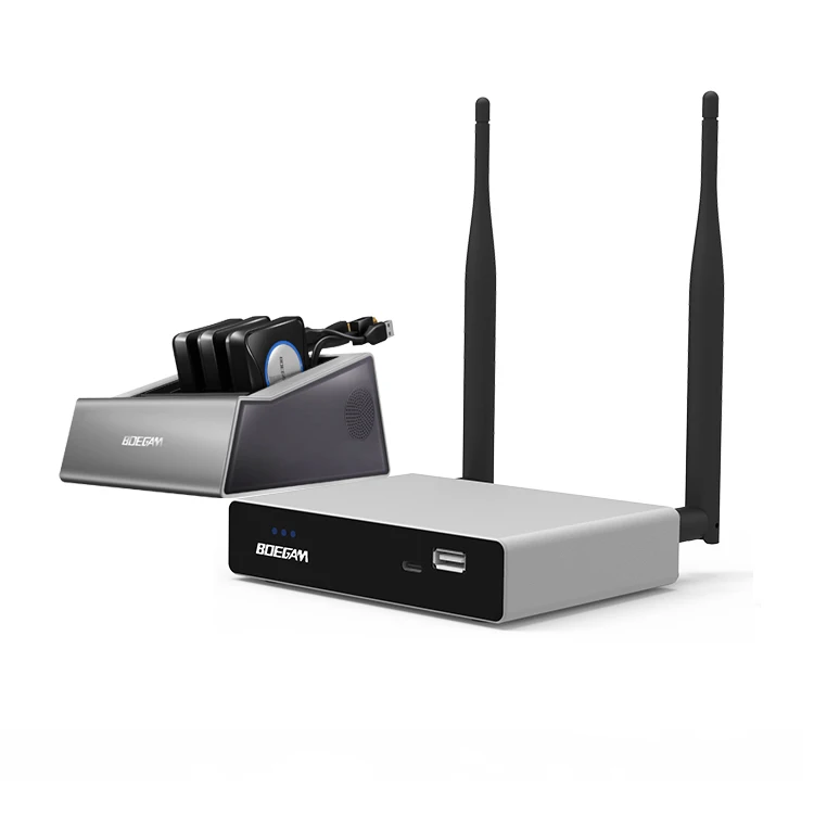 One-Click Share Multi-Platform Compatible 4K Wireless Presentation System with Split Screen Display