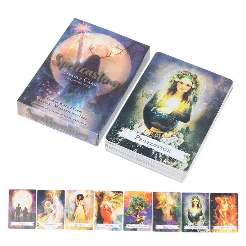 1Pcs Spellcasting Tarot Deck English Tarot Deck Oracles Cards for Family Holiday Party Playing Board Game Cards Tarot Pack