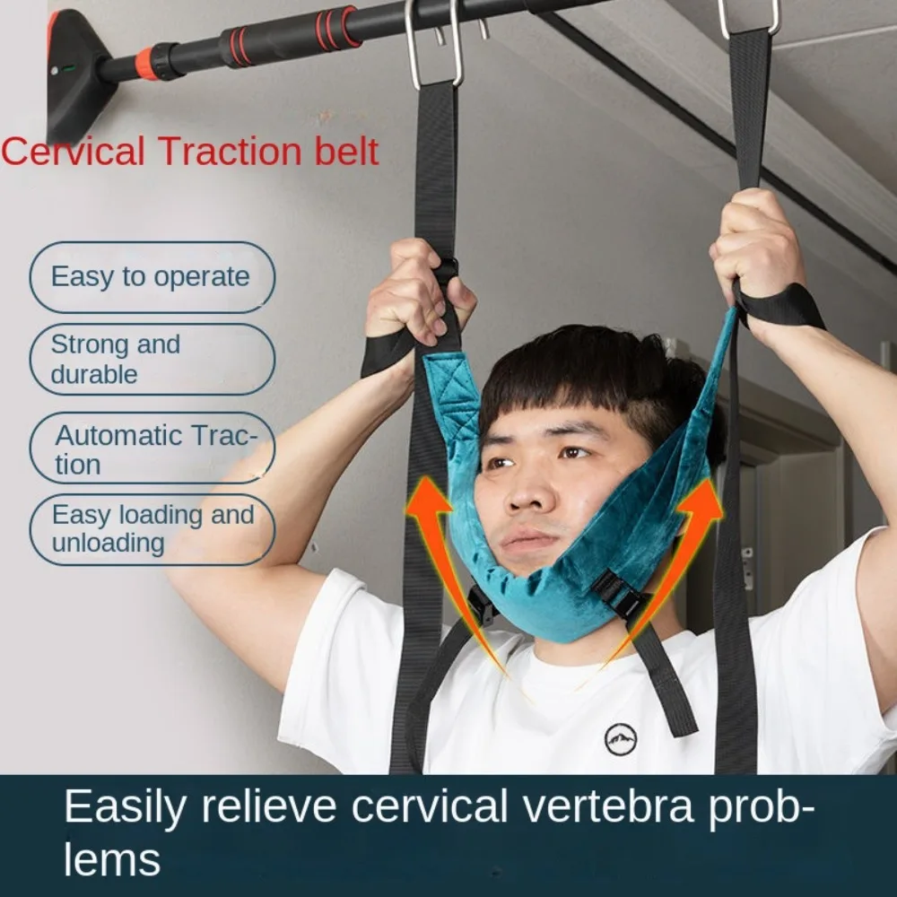 Therapy Stretching Cervical Neck Traction Belt Decompression Correction Vertebrae Hanging Neck Stretching Traction Frame