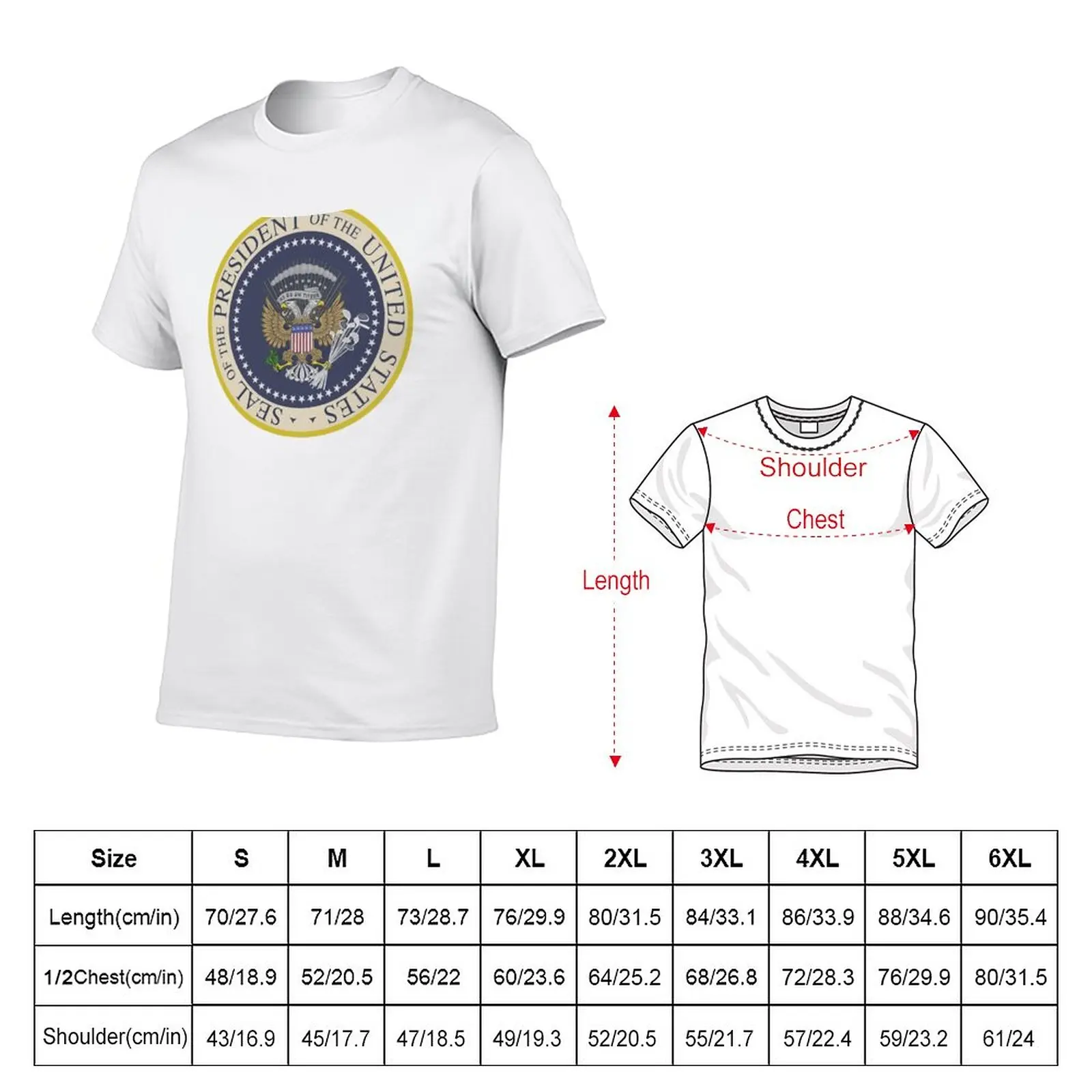 Fake Seal of the United States of America T-Shirt plus sizes tees summer top shirts graphic tees funny t shirts for men