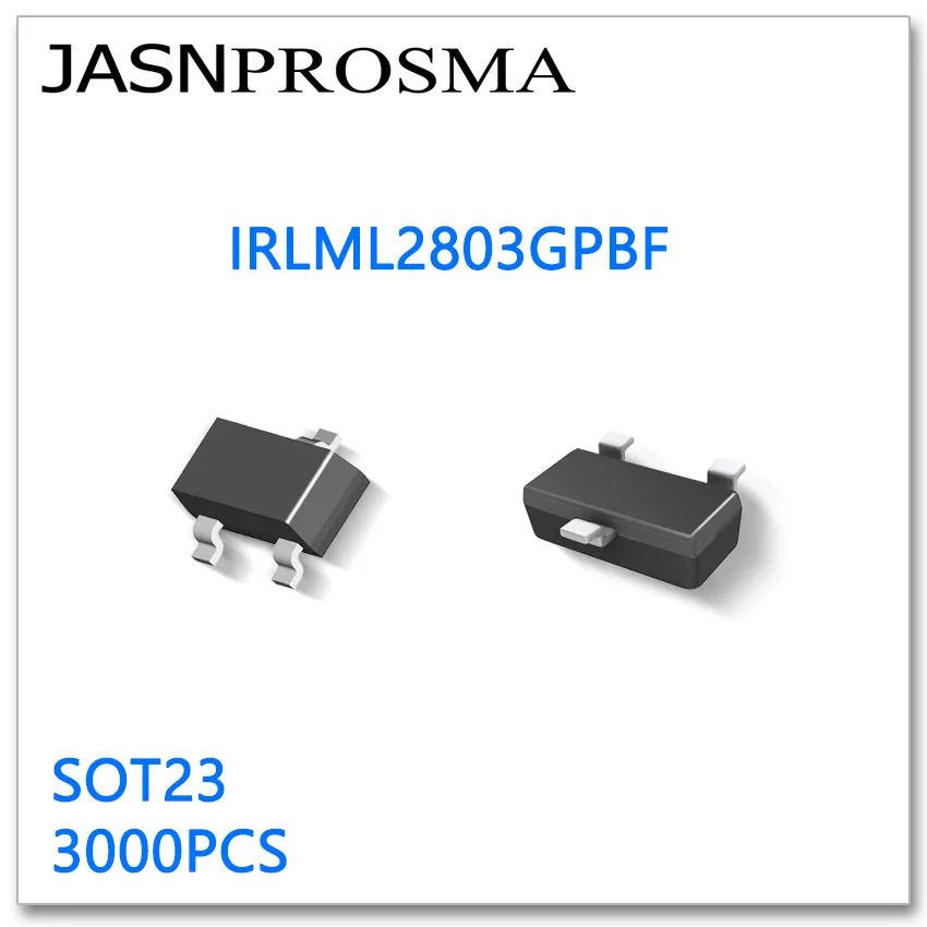 JASNPROSMA IRLML2803GPBF SOT23 3000PCS N-Channel 20V 30V High quality Made in China IRLML IRLML2803 GPBF 2803