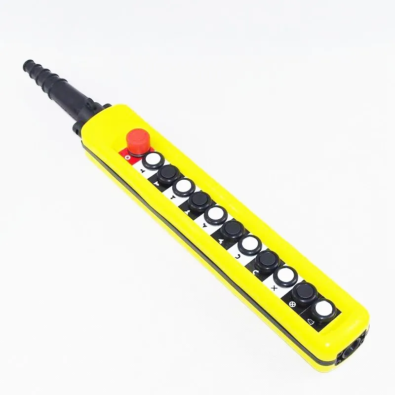 

1PCS 2Speed Hoist Crane Truck 11 Pushbuttons Pendant Control Station E-Stop CE Proved XAC-11913