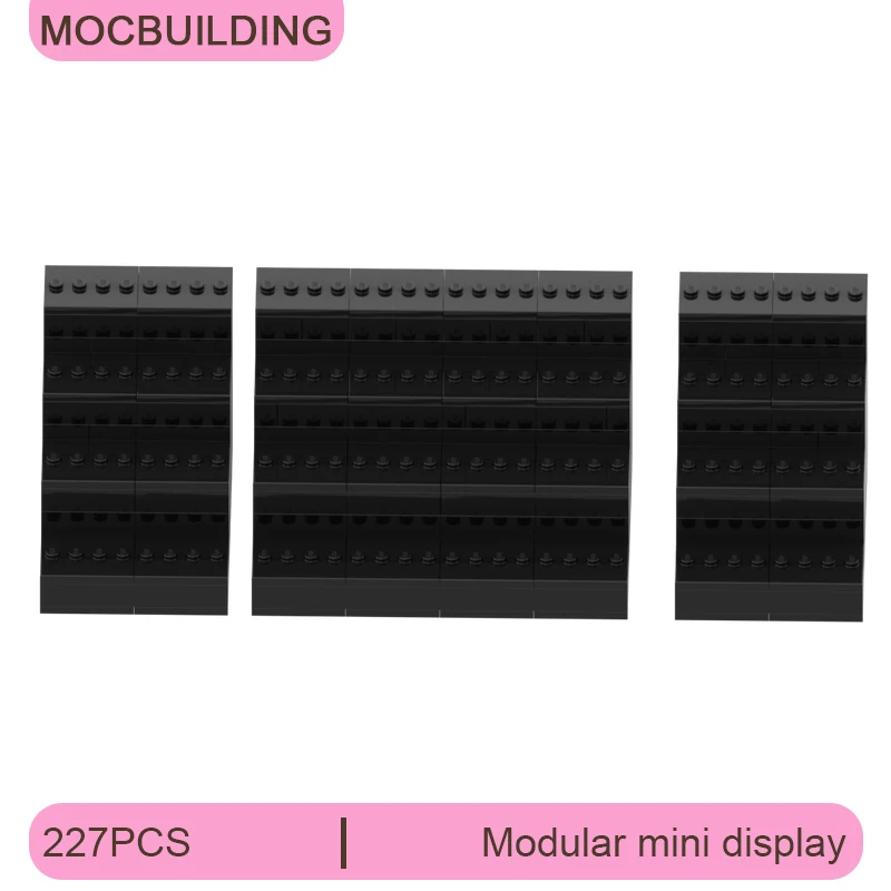 

Модульный мини-дисплей: конструктор MOC, набор для сборки, креативные развивающие игрушки, подарки на Рождество, 227 деталей