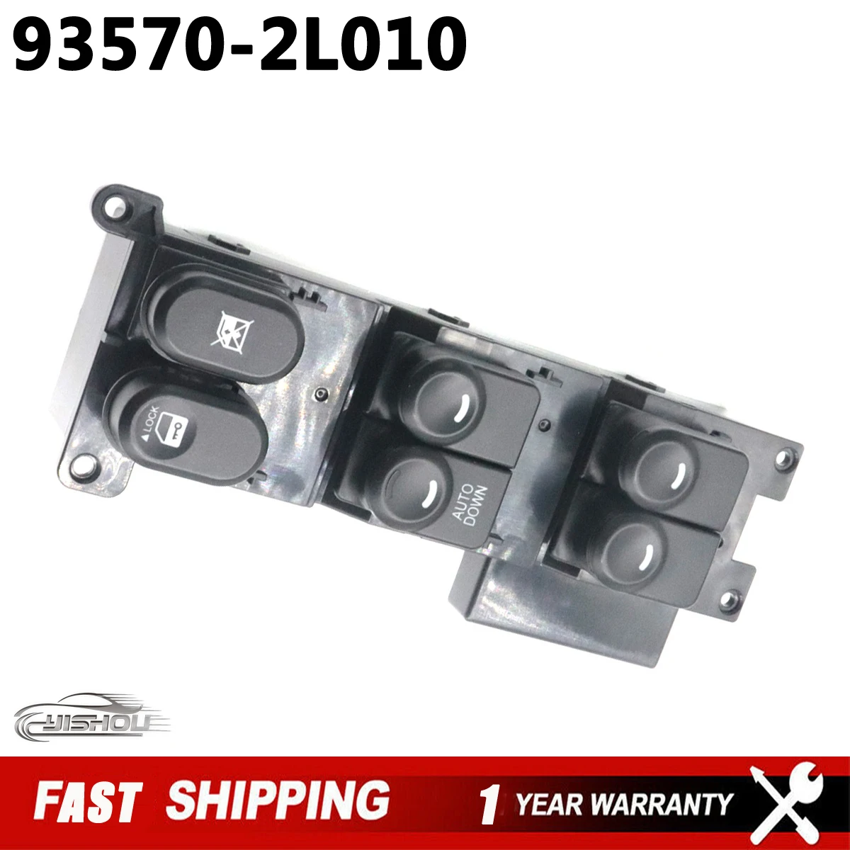 93570-2L010 Auto Down Front Left Side Car Window Control Switch For 2008-2011 Hyundai I30 I30cw 935702L010 93570-2L000