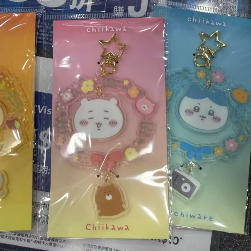 

Chiikawa Acrylic Keychain Set Kawaii Hachiware Usagi Cartoon Pendant 7-11 Limited Edition Bag Charm For Anime Fans