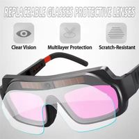 Solar Powered Automatic Dimming Welding Glasses Auto Darkening Anti-glare Welder Glasses Eye Protection with Headband