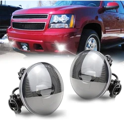 For Chevy Tahoe Camaro Silverado for '07-'14 Chevy Avalanche Suburban Tahoe Yukon Acadia Pair LED Fog Passing Light Driving Lamp