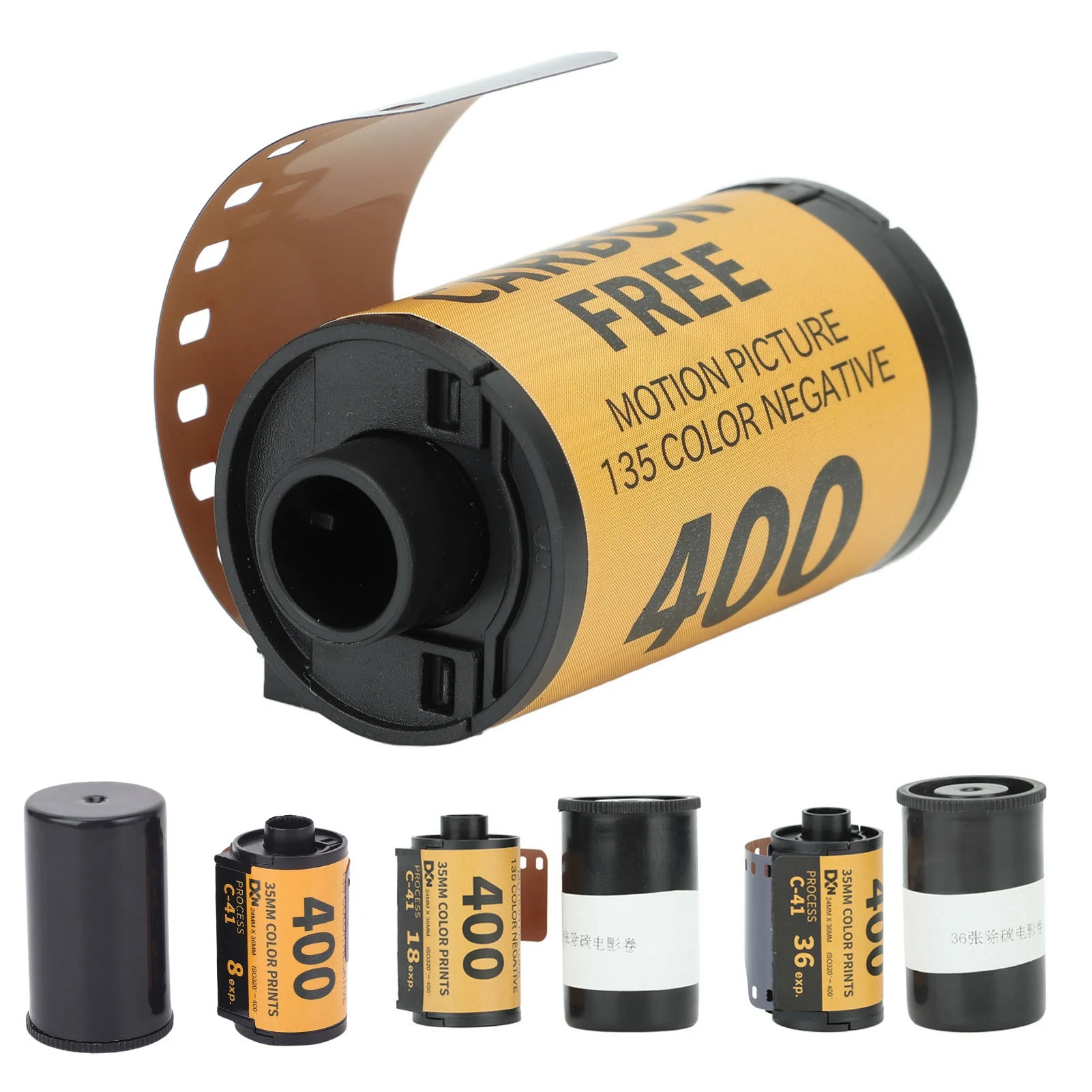 Película negativa en color para cámara, alta definición, aumento medio, alta resolución, 35mm, película de impresión en color para 135 cámaras
