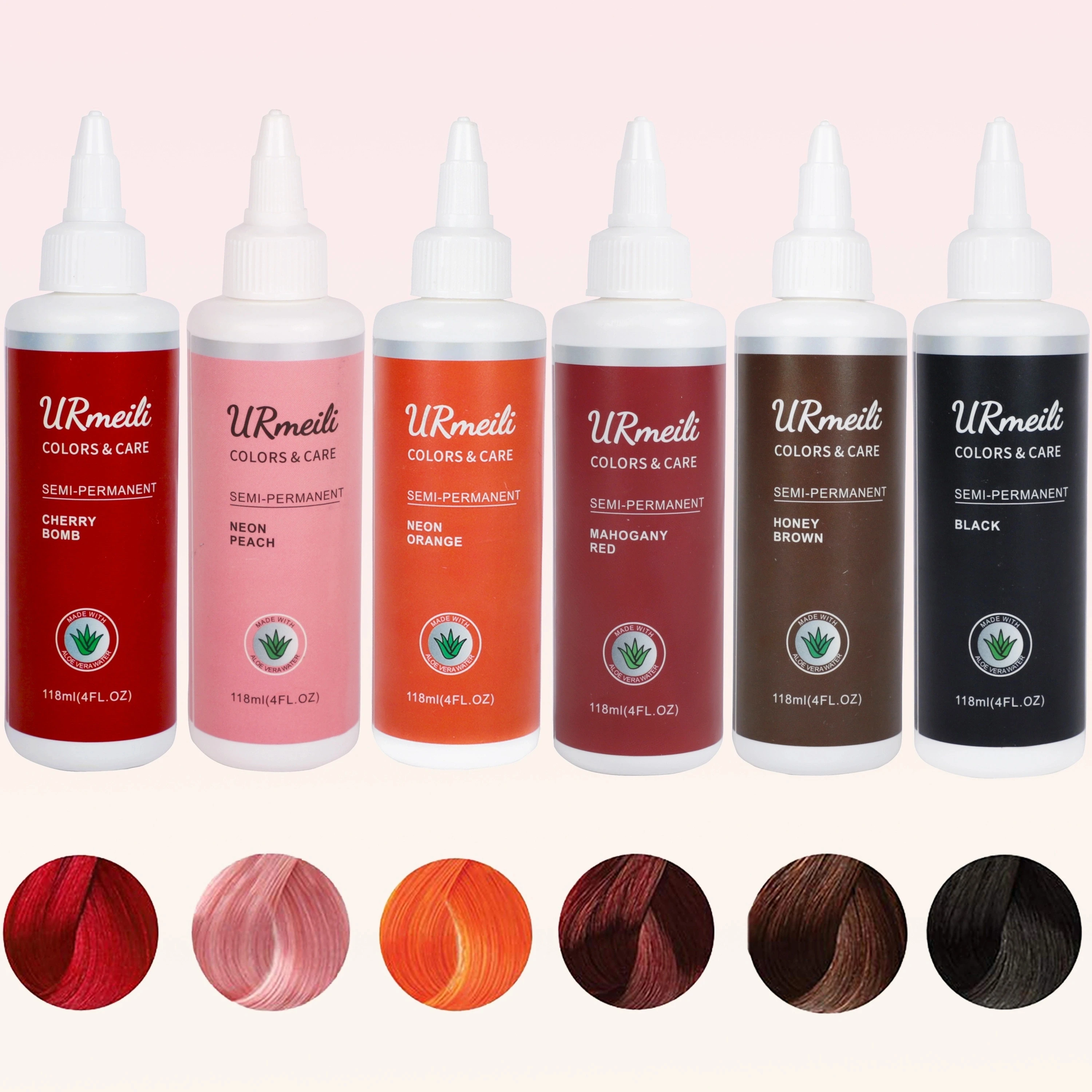 Nueva colección profesional hermosa Color de cabello semipermanente con daños cero para todas las texturas del cabello, adecuado para mujeres y hombres