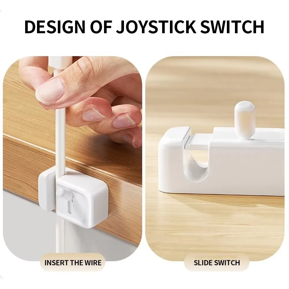 No-Drill Mounting Desk Cable Organizer Simple Bundling Clips Cord Organizer Securing Charging Cable Winder Office Organization