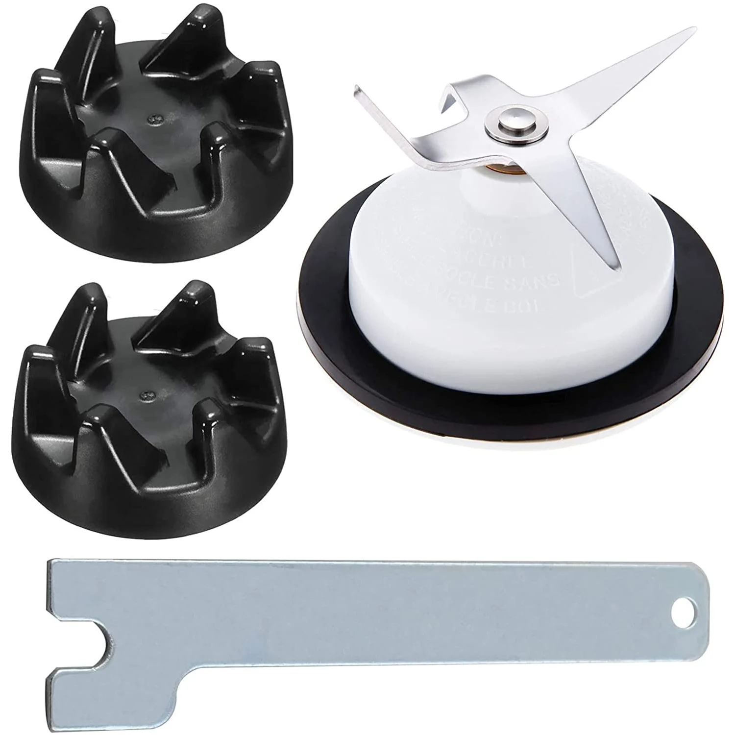 Blender Replacement Parts Kit for Kitchenaid 4 Leaf Blender Blade and Blender Coupler with Spanner