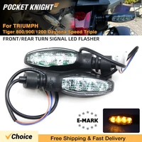 Para Triumph Tiger 800 1200 XCX XRX 900 GT Rally Trident 660 Daytona Rocket 3 luz indicadora de señal de giro de motocicleta LED intermitente