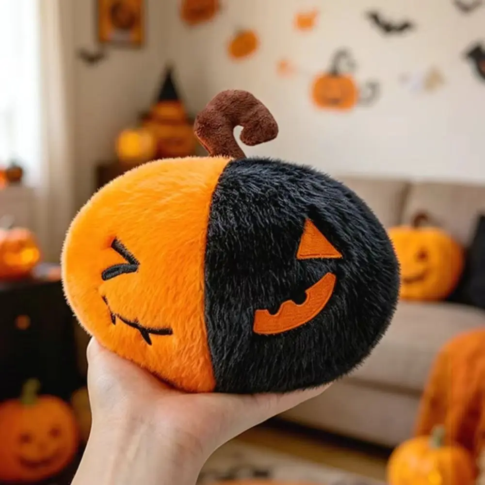Cartoon Bat Halloween Pumpkin Plush Toy Soft Stuffed Ornament Cartoon Grey Bat Toy Plush Doll Cute Soft Bat Plush Doll Kids Toys