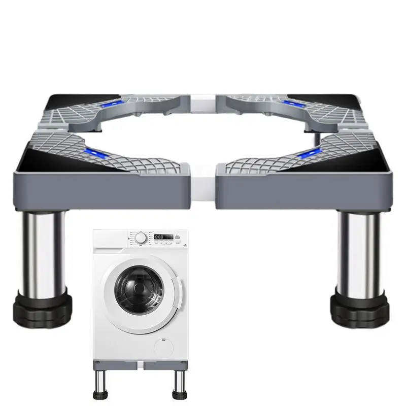 Heavy Duty Washer Stand Universal Stainless Steel Washer Dryer Stand Washing Machine Riser Heavy Duty Laundry Pedestal
