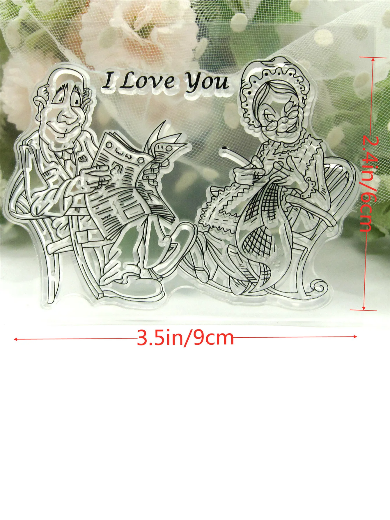 ClearElderly Transparent Silicone Clear Rubber Stamp, Sheet Cling, DIY Scrapbooking, Cute Pattern, Photo Album Paper Card Decor