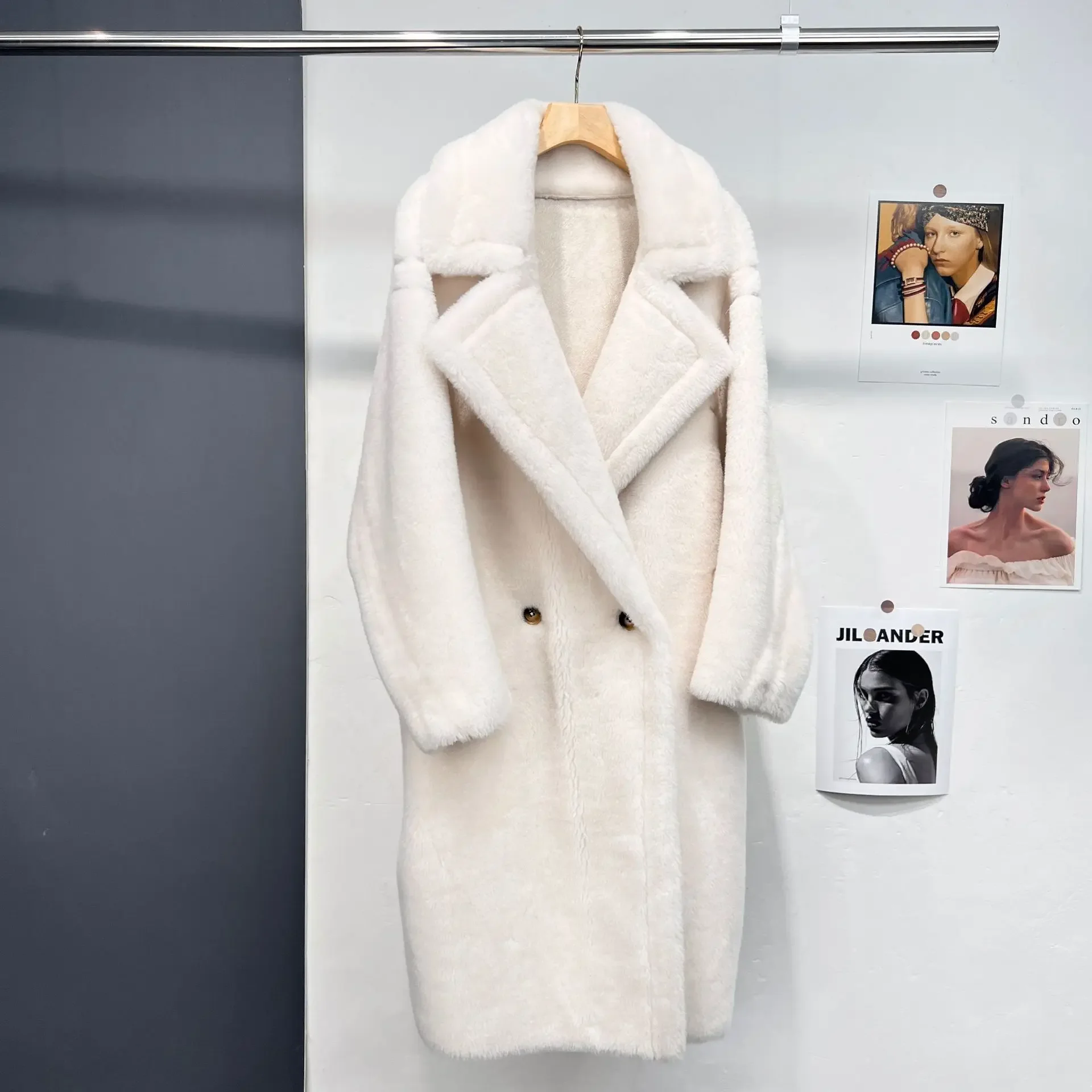 New Teddy Bear Coat Wool MaxTeddy Fur Coat Loose silhouette