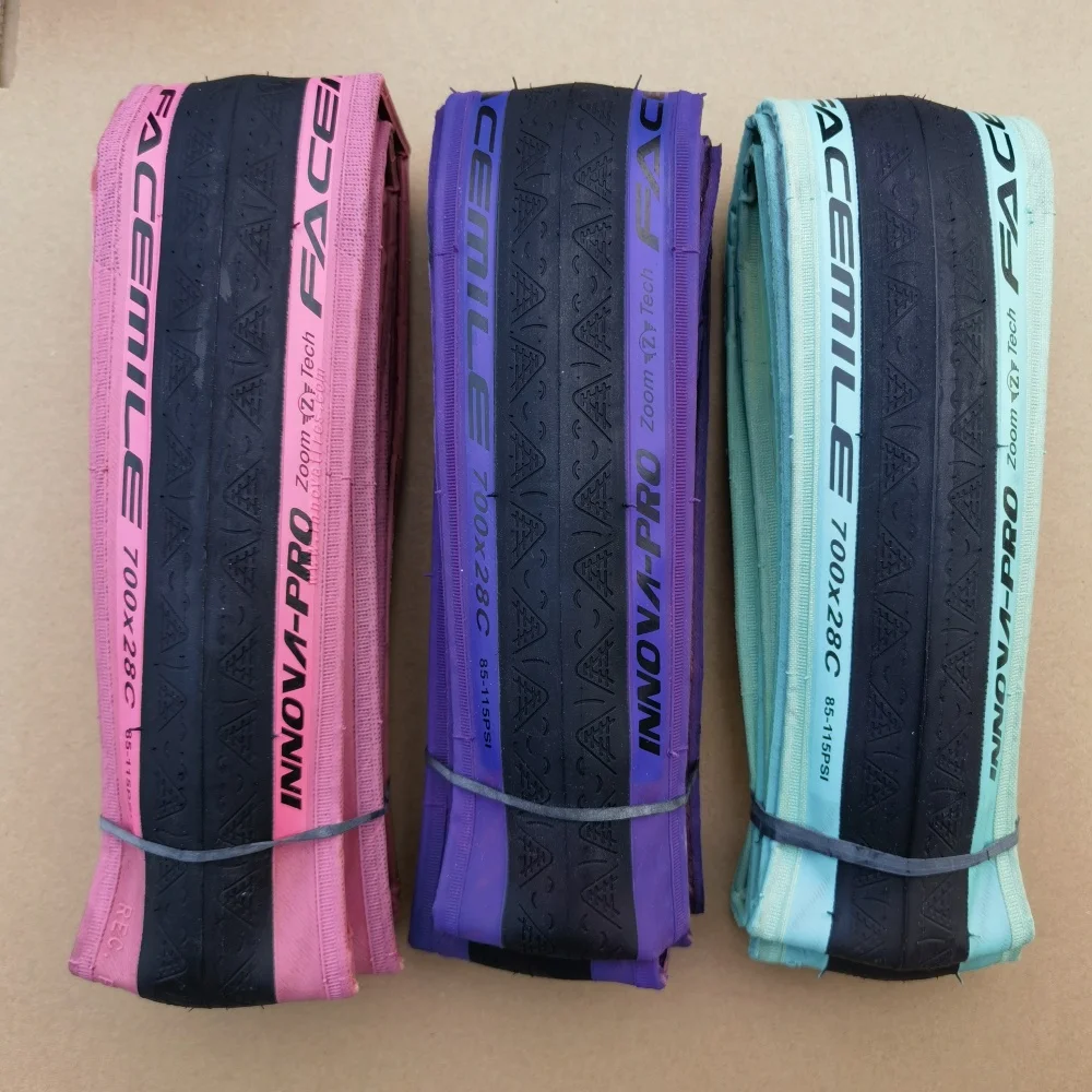 

INNOVA Road 700x25/28C Clincher Tire Розовый Синий Фиолетовый ВЕЛОСИПЕД 120TPI 225 г