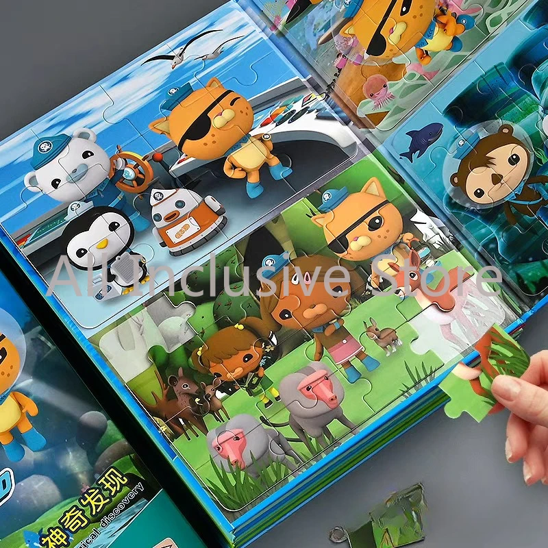2025 New The octonauts Magnetic puzzles Kids Toy Ornaments Anime Picture Action Figures Jigsaw DIY Toddler Toys Birthday Gifts