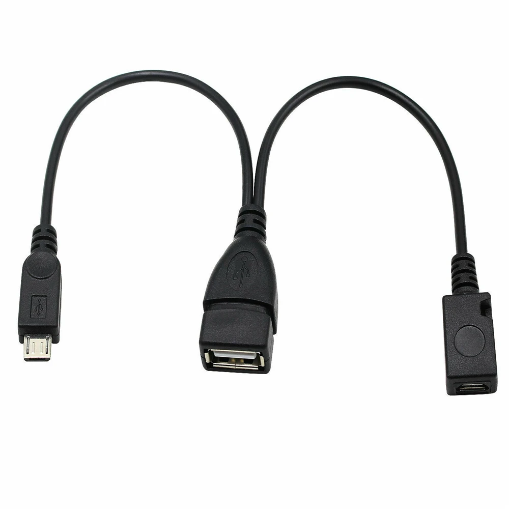 

Male Female 2-in-1 USB OTG Cable Adapter Micro USB OTG Cable Y Splitter USB Adapter Data Cable