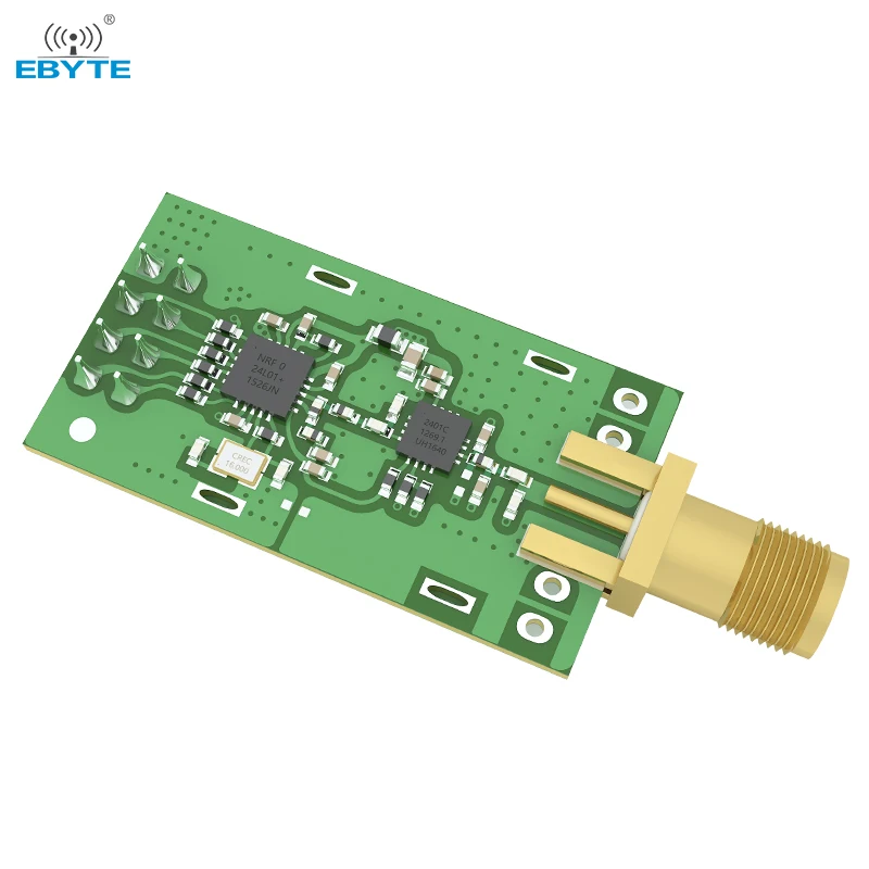 NRF24L01P 2.4GHz PA LNA 20dBm Módulo Sem Fio Antena SPI SMA-K Transceptor Receptor Tansmitter EBYTE E01-ML01DP5