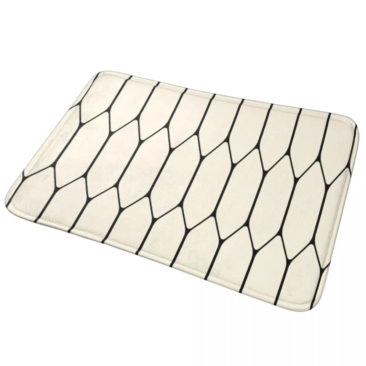 Long Honeycomb Minimalist Geometric Doormat Anti-skid Super Absorbent Bath Mats Home Entrance Rug Kitchen Carpet Outdoor Footpad