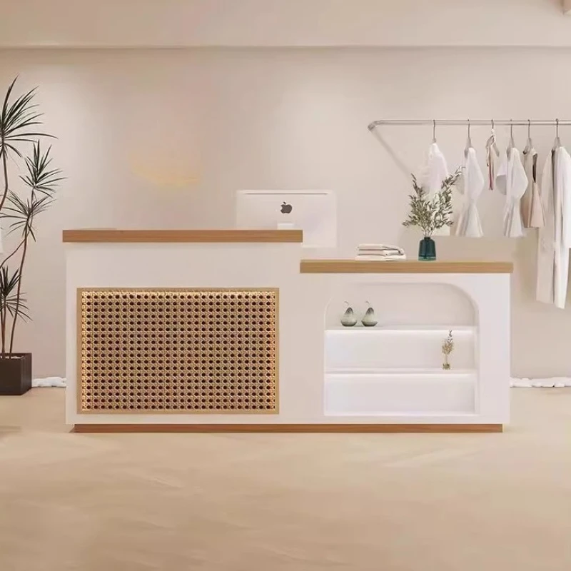 مكاتب الاستقبال الحديثة للتجميل تعرض مطعم التصميم الجمالي مكاتب الاستقبال أرفف الصالون Escritorio الأثاث العصري