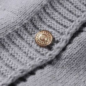 Değer kadın örme Hırka-kırmızı göğüslü tek gevşek o-boyun kazak uzun kollu parti casual kulübü Ceketler şık moda, Tüy yakasına 8 çekirdekli satışlar-no. 1